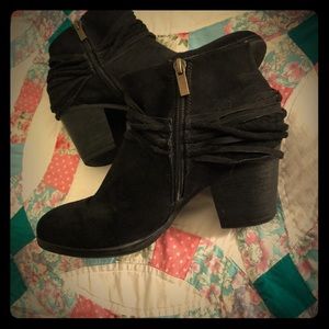Black Zip Up Booties